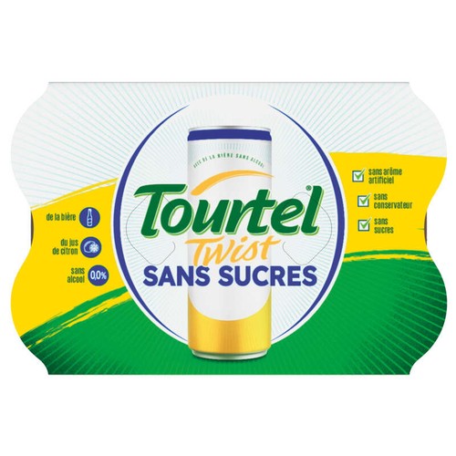 Tourtel Twist sans sucre au jus de citron 6x33cl