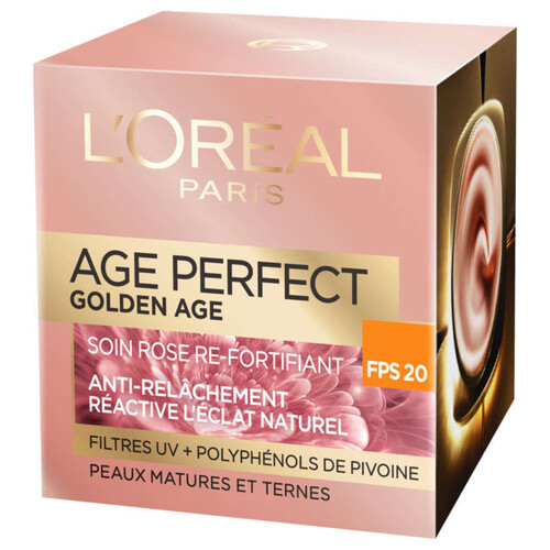 L'Oréal Paris Age Perfect Crème Visage Anti-Age Jour Rose Fortifiant FPS 20 50ml