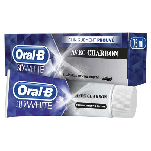 Oral-B 3D White Charbon Dentifrice 75ml