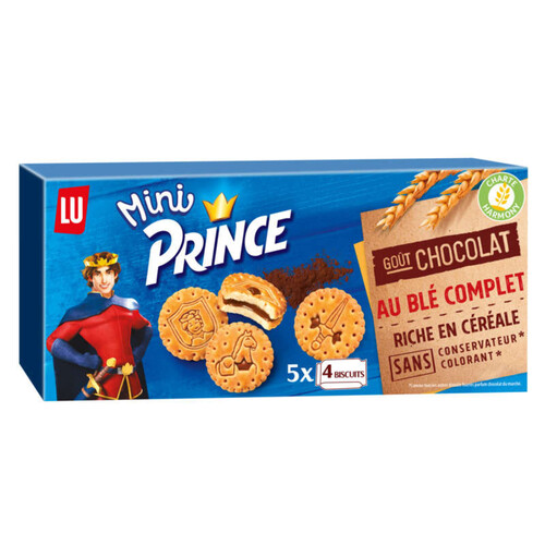 Lu Prince Mini Biscuits fourrés au Chocolat 178g