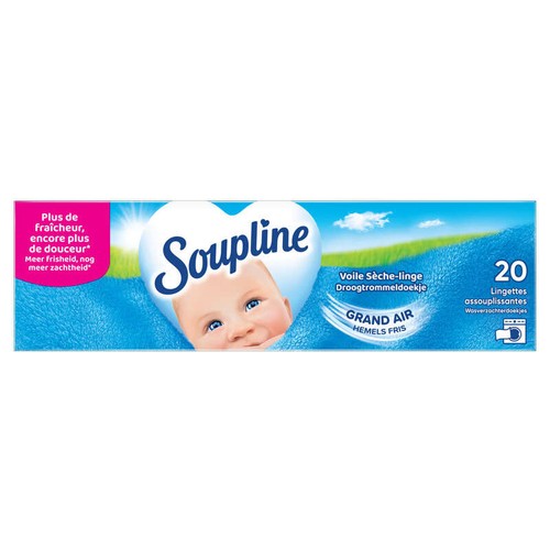 Soupline Lingettes Assouplissantes Sèche Linge x20