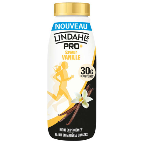 Lindahls Pro+ Boisson Lactée sans lactose Proteine saveur vanille 500ml