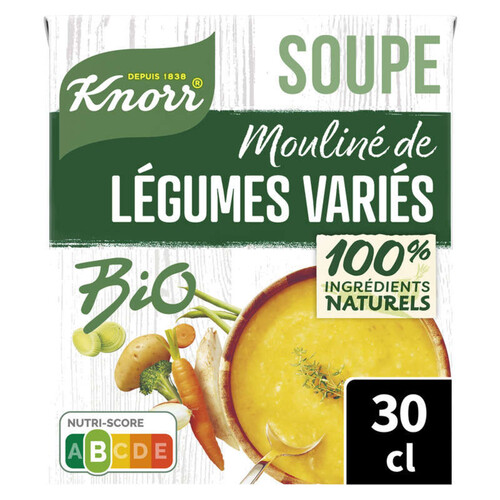Knorr Mouliné Bio Légumes Variés du Potager Brique 30cl