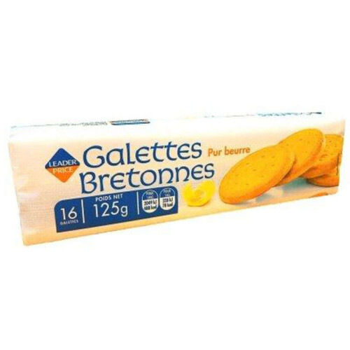 Leader Price Galettes Bretonnes Pur Beurre x16 125g