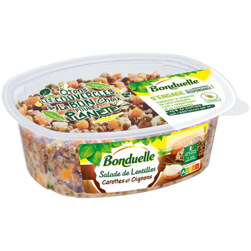 Bonduelle Salade De Lentilles Aux Carottes Et Oignons 300g