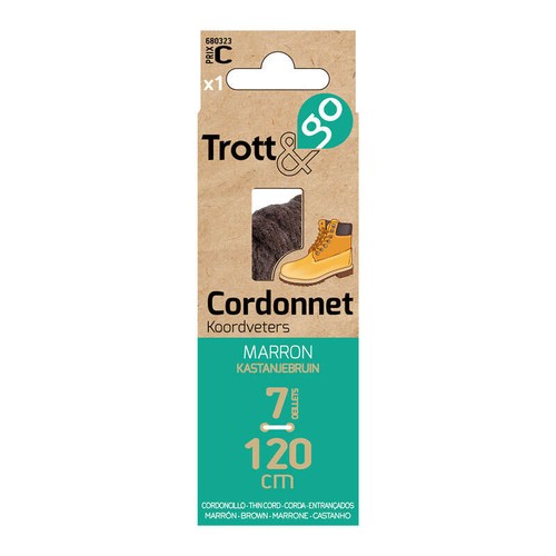 La Brosse Et Dupont Lacet Cordonnet Marron 1 Paire 120cm