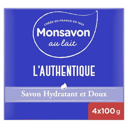Monsavon Savon Lavant Antibactérien L'Authentique 4x100g