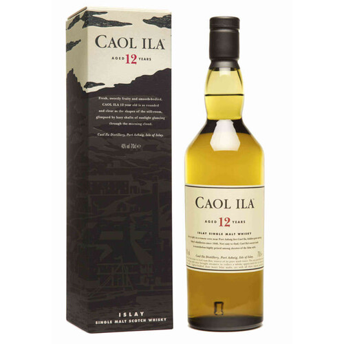 Caol Ila Whisky Ecosse Islay Single Malt 12 Ans 43 % Vol. 70cl