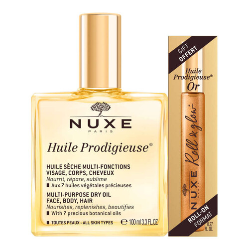 [Para] Nuxe huile prodigieuse 100ml + huile prodigieuse or roll on 8ml