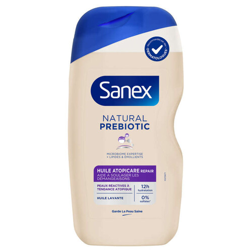 Sanex gel douche natural prebiotic huile atopicare 400ml