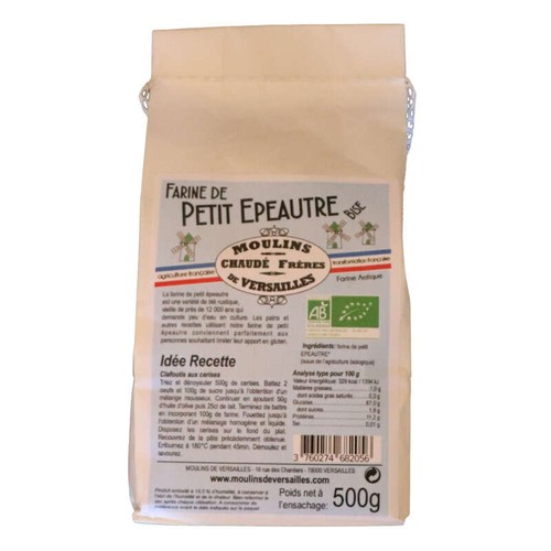 Moulins de Versailles Farine de Petit Epeautre Bise Biologique 500g