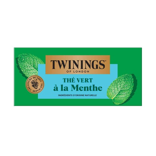 Twinings Thé Vert Menthe x25 Sachets 37,5g
