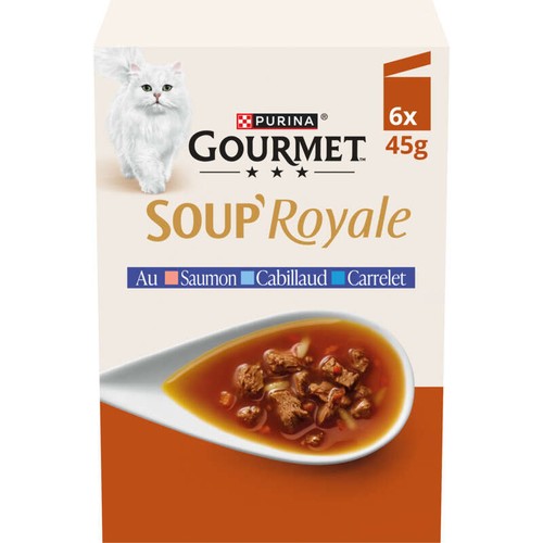 Purina Gourmet Soup' Royale Poisson 6x45g