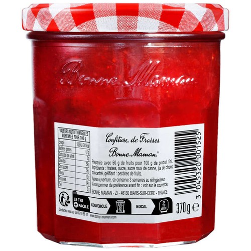 Bonne Maman Confiture de fraises 370g