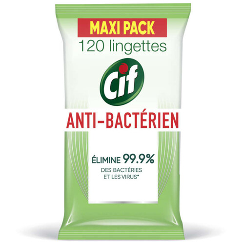 Cif Lingette Multi-Usage Antibactérien Paquet x120