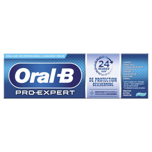 Oral B Dentifrice Pro Expert Protection Pro Menthe Extra Fraîche 75ml