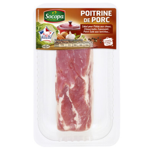 Socopa Poitrine De Porc Demi-Sel 400G environ