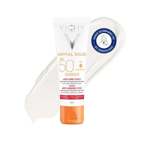 [Para] Vichy Capital Soleil Soin solaire anti-âge SPF 50 50ml