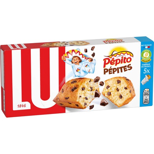 Lu Pepito Gâteaux aux pépites de Chocolat 150g
