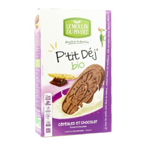 [Par Naturalia] Moulin Du Pivert P'Tit Déj Chocolat 190G Bio