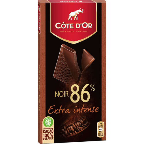 Côte d'Or Tablette Chocolat Noir Extra Intense 86% 100g