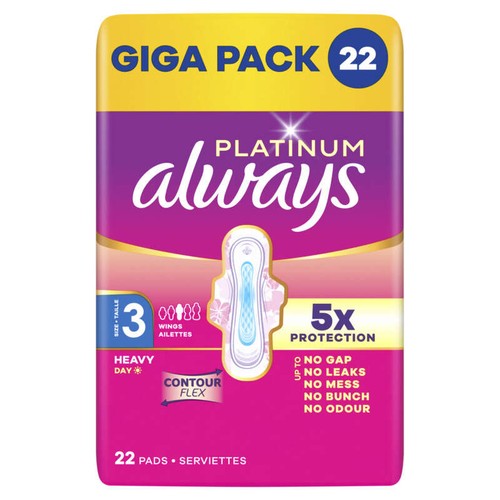 Always Platinum Flux Abondant Jour Taille 3 x22