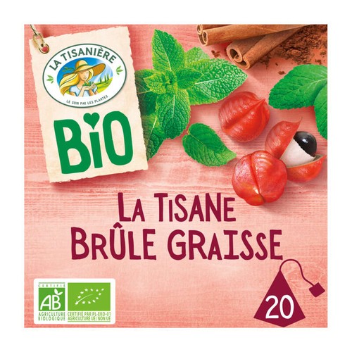 La Tisanière 20 Sachets Brule Graisse Bio La Tisanière 26g