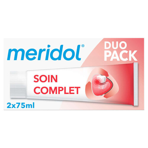 [Para] Meridol Dentifrice Soin Complet Gencives & Dents sensibles 2x75ml