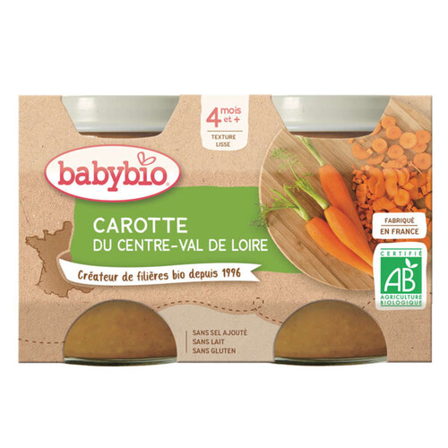 Babybio navarin de petits légumes & agneau dès 4 mois 2 x 130g