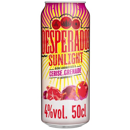 Desperados Sunlight Bière aromatisée cerise & grenade 4% vol 50cl