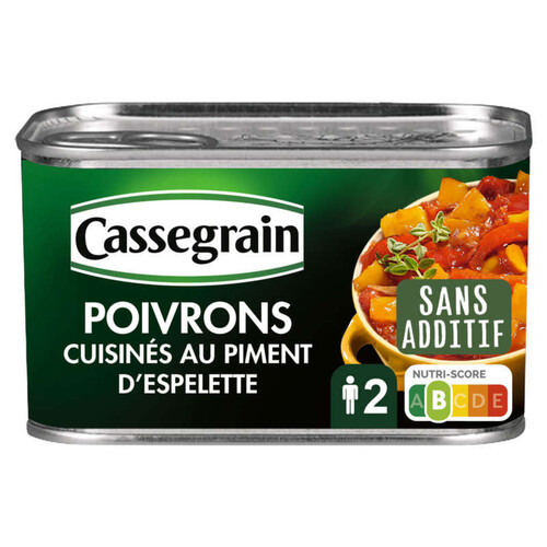 Cassegrain Poivrons Cuisinés Au Piment D'Espelette 375G