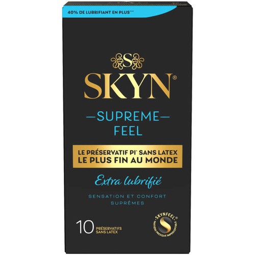 Skyn Supreme Feel Extra Lubrifié x10
