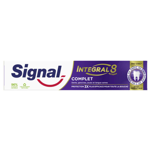 Signal integral 8 dentifrice complet prébiotique 75ml