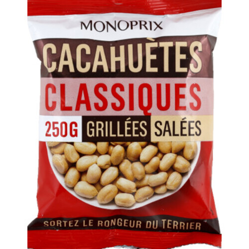 Monoprix Cacahuètes Grillées & Salées 250g