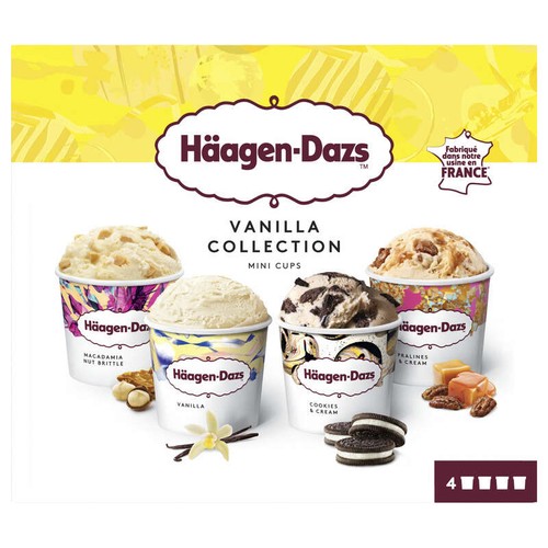 Haagen-Dazs Haagen 4 minicup vanilla 321g