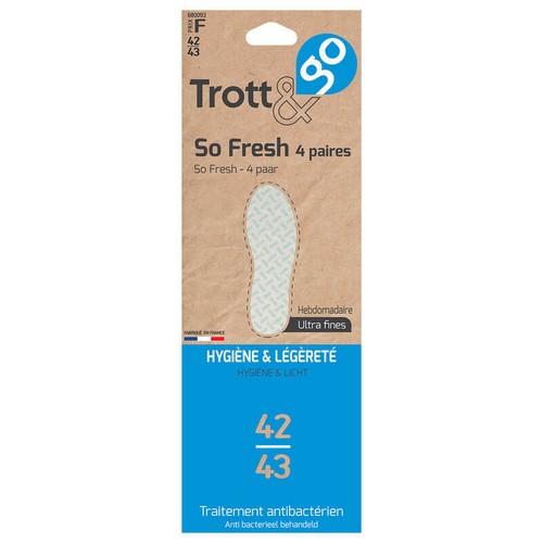 La Brosse Et Dupont Trott et Go Semelles So Fresh 4 Paires 42/43