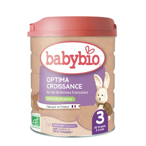 [Par Naturalia] Babybio Optima Croissance 3 Lait en poudre de 10 mois à 3 ans 800g
