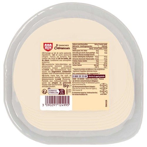 Cœur de Lion Tranches crémeuses x8 150g