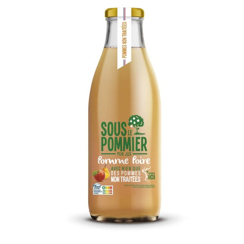 Sous le pommier Pur jus de pomme poire 1L