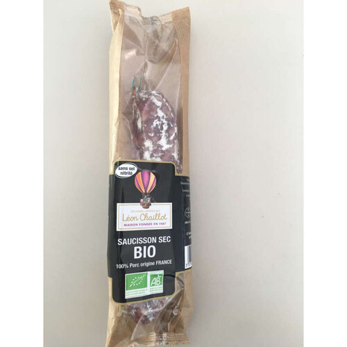 Léon Chaillot Saucisson Pur Porc Bio 200G