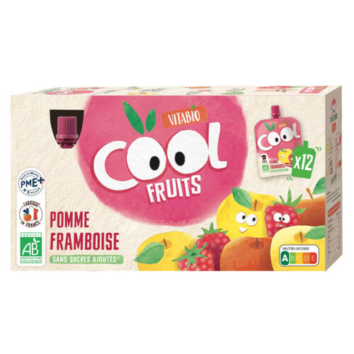 [Par Naturalia] Vitabio Cool Fruits Pomme Framboise Acérola 12x90g