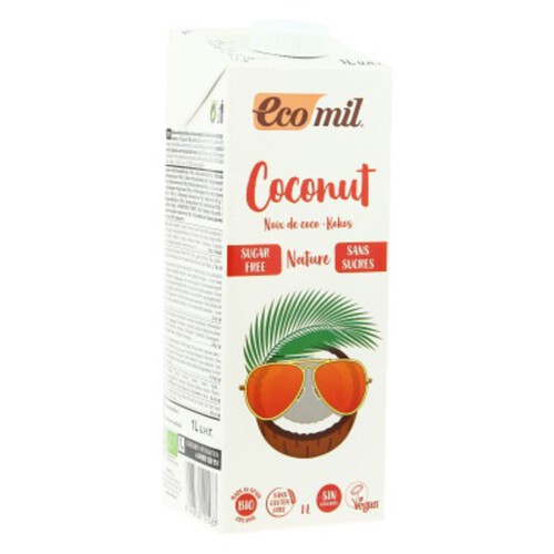 [Par Naturalia] Ecomil Boisson Coco Nature Sans Sucres Et Sans Gluten 1L Bio