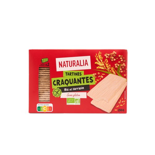 Naturalia Tartines Craquantes au Sarrasin sans Gluten Bio 250g