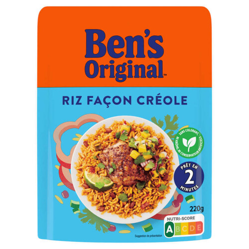 Ben'S Original riz fçon créole micro-ondable 220g