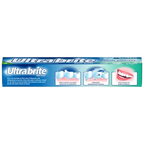Ultra Brite Dentifrice Soin éclat dents blanches & haleine fraiche 75ml