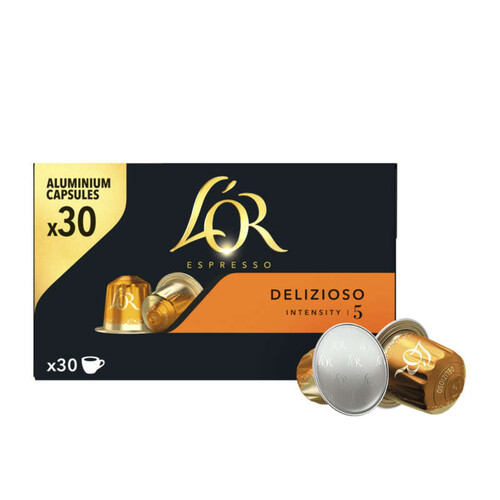 l’Or espresso Delizioso café en capsules (intensite 5) x 30 156g