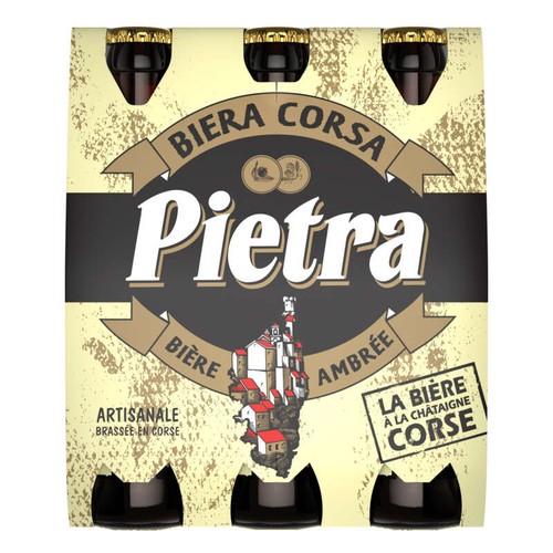Pietra Bière ambrée à la châtaigne corse Le pack 6x25cl