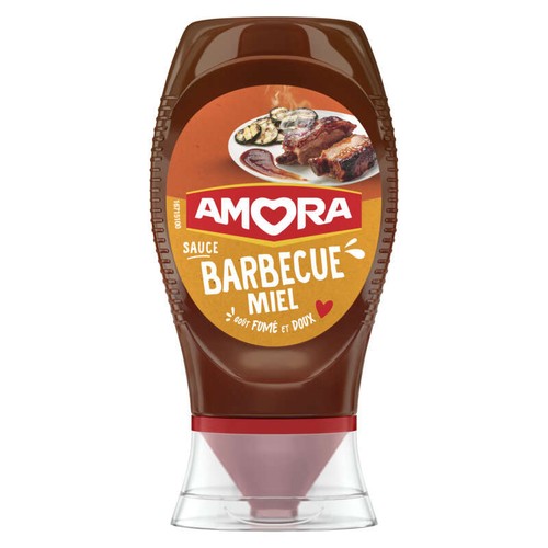 Amora Sauce Barbecue Miel Flacon Souple 282g