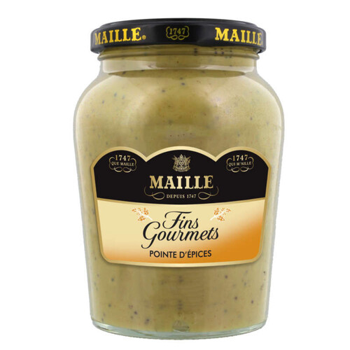 Maille Spécialité Moutarde Fins Gourmets Pointe d'Epices Bocal 340g