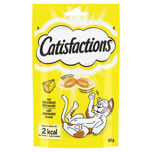 Catisfactions Friandises Au Fromage Pour Chat Et Chaton 60G